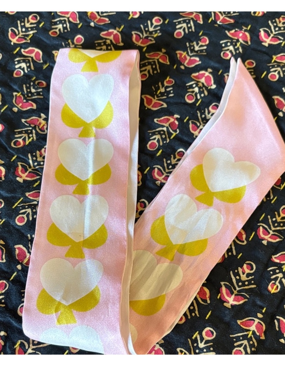 Kate Spade Spade Hearts Skinny Scarf - Picture 3 of 3